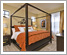 Farmhouse canopy bed, dresser & bedside table