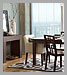 Expandable butterfly table & modern links rug