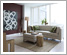 armless sectional components sofa & natural tree-stump side tables