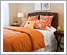 Seagrass headboard & French Knot embroidered duvet cover