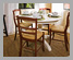 Aris pedestal dining table & bassano chairs
