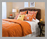 Seagrass headboard & French Knot embroidered duvet cover